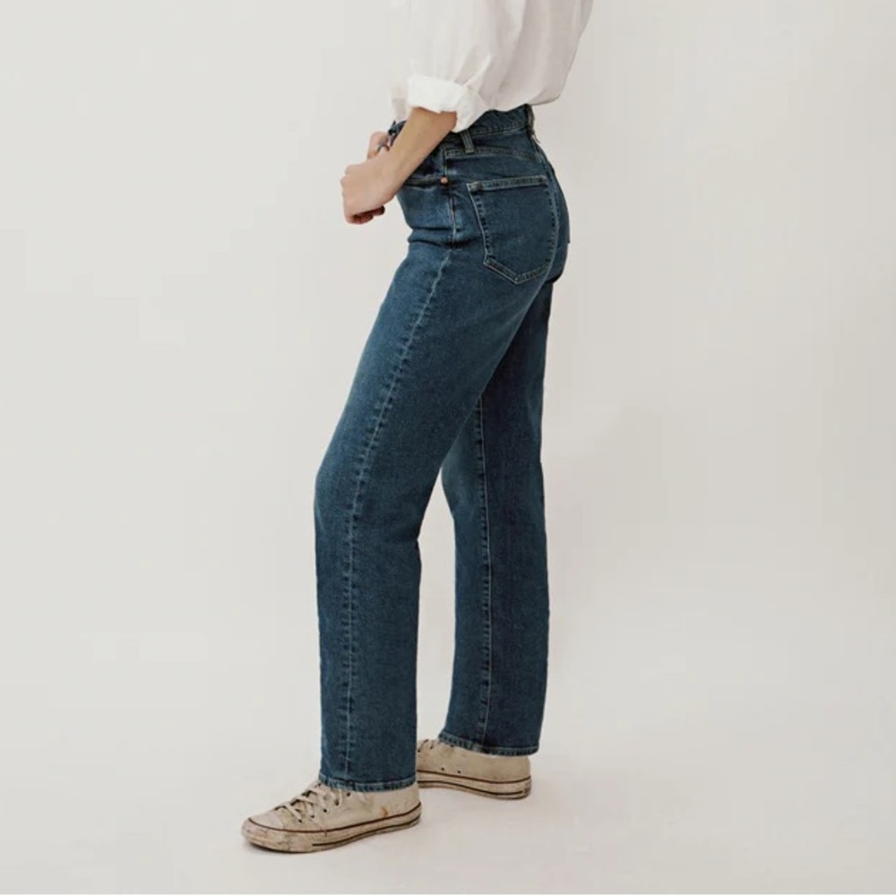 Buck Mason D022 Stretch Ridge Twill Rider Jean in Dark Wash